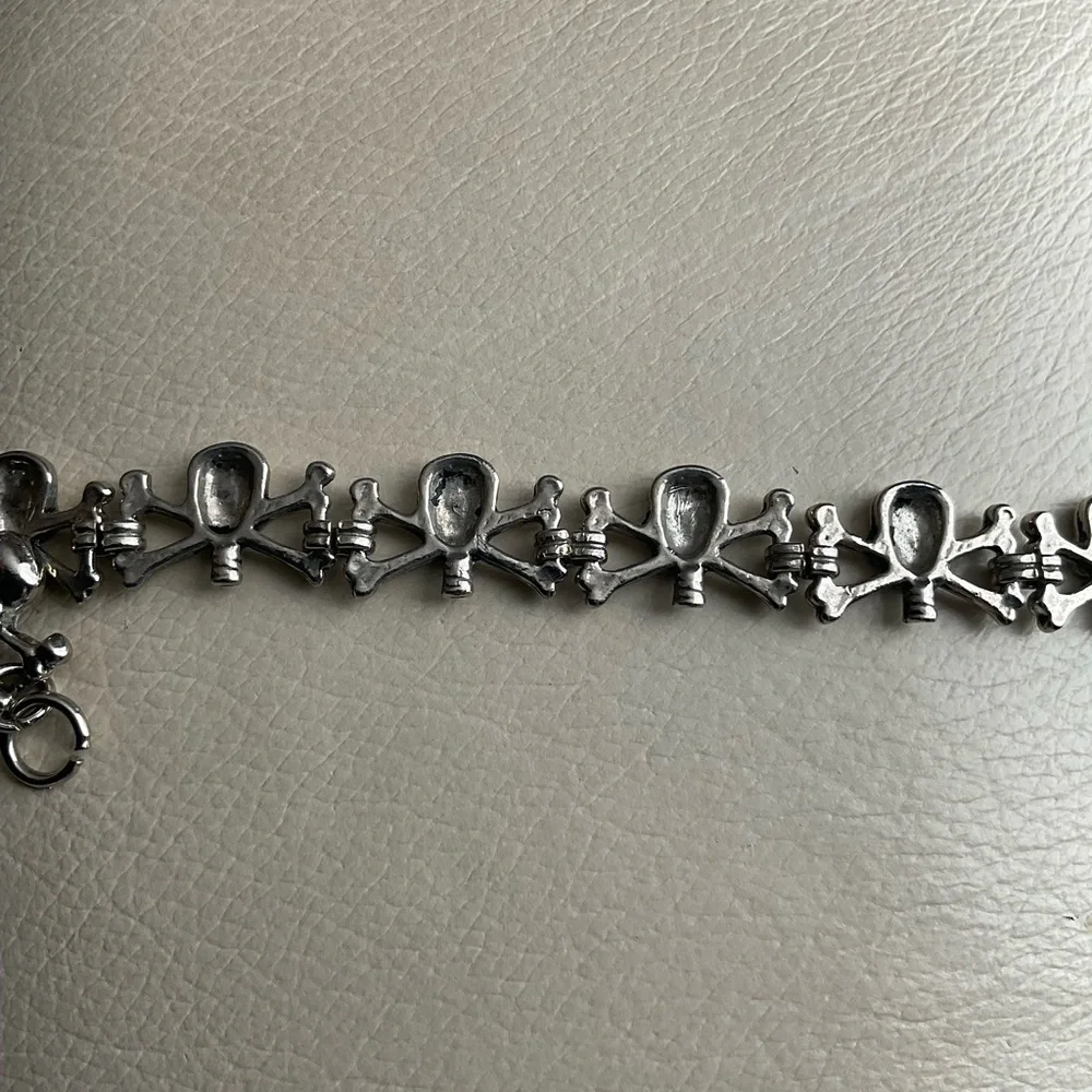 Skulls & Bones Pewter Bracelet